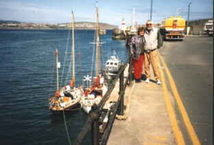 Sunseeker Chapter 2 - Sunseeker and crew in Douglas Harbour