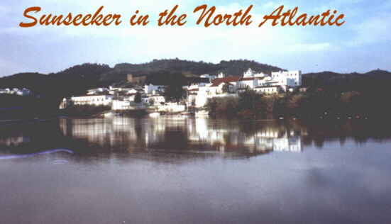Sunseeker's Cruise. Picture of Alcoutim from the Rio Guadiana
